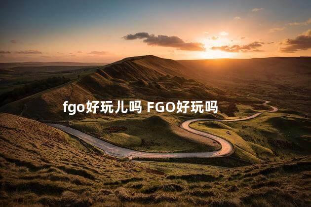 fgo好玩儿吗 FGO好玩吗